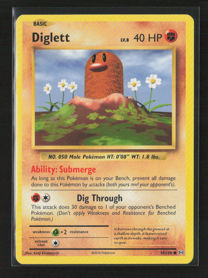 Diglett Common XY - Evolutions 55/108 LP