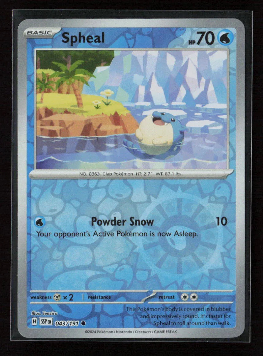Spheal - Common SV08: Surging Sparks 043/191 NM - Kang's Collectibles