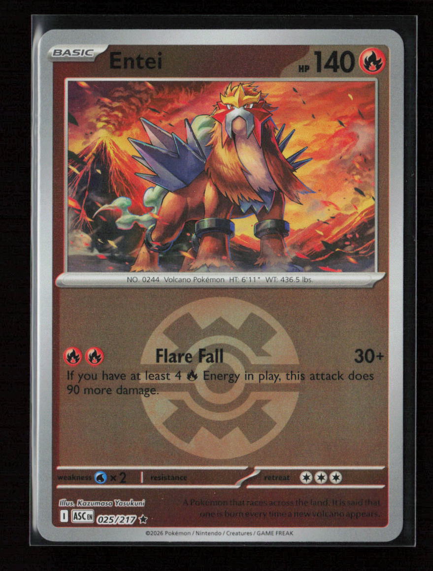 Entei Rare ME: Ascended Heroes 025/217 NM