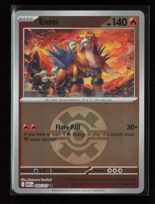 Entei Rare ME: Ascended Heroes 025/217 NM