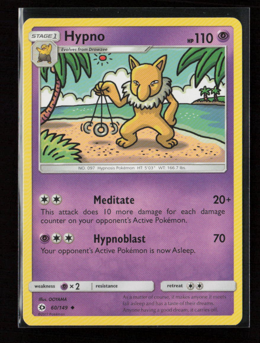 Hypno Uncommon SM Base Set 60/149 LP