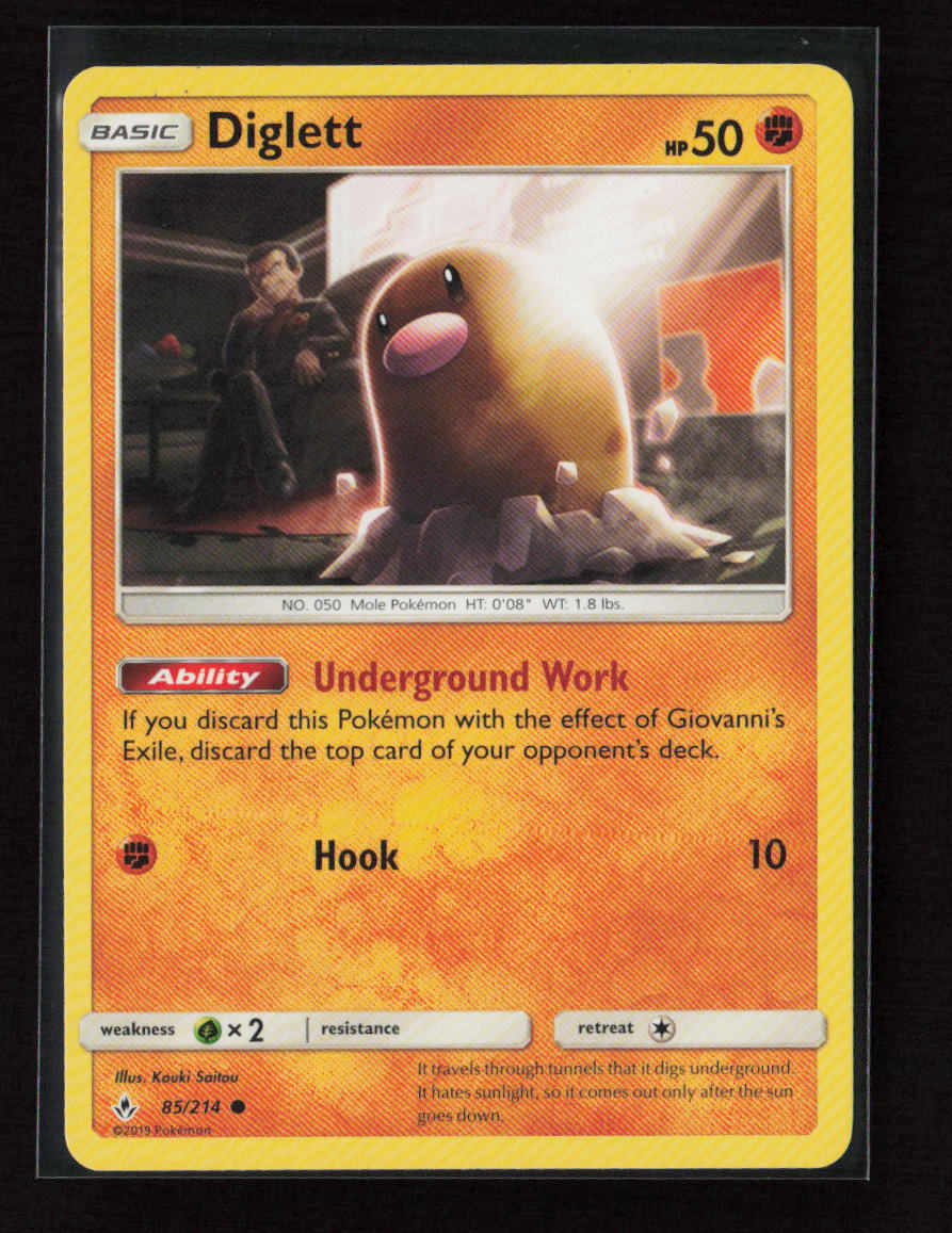 Diglett Common SM - Unbroken Bonds 85/214 LP