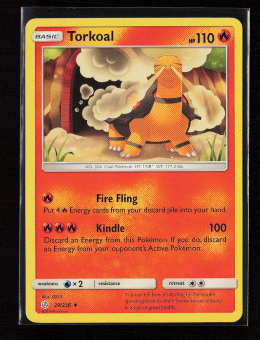 Torkoal Uncommon SM - Cosmic Eclipse 29/236 LP