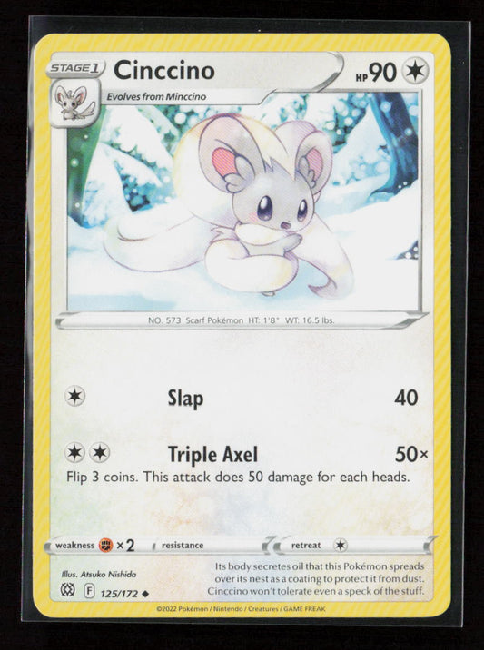 Cinccino Uncommon SWSH09: Brilliant Stars 125/172 LP