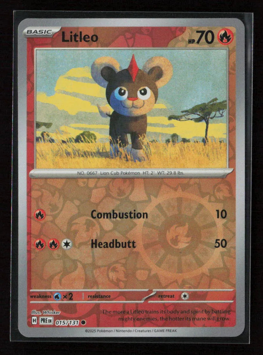 Litleo Common SV: Prismatic Evolutions 015/131 NM - Kang's Collectibles