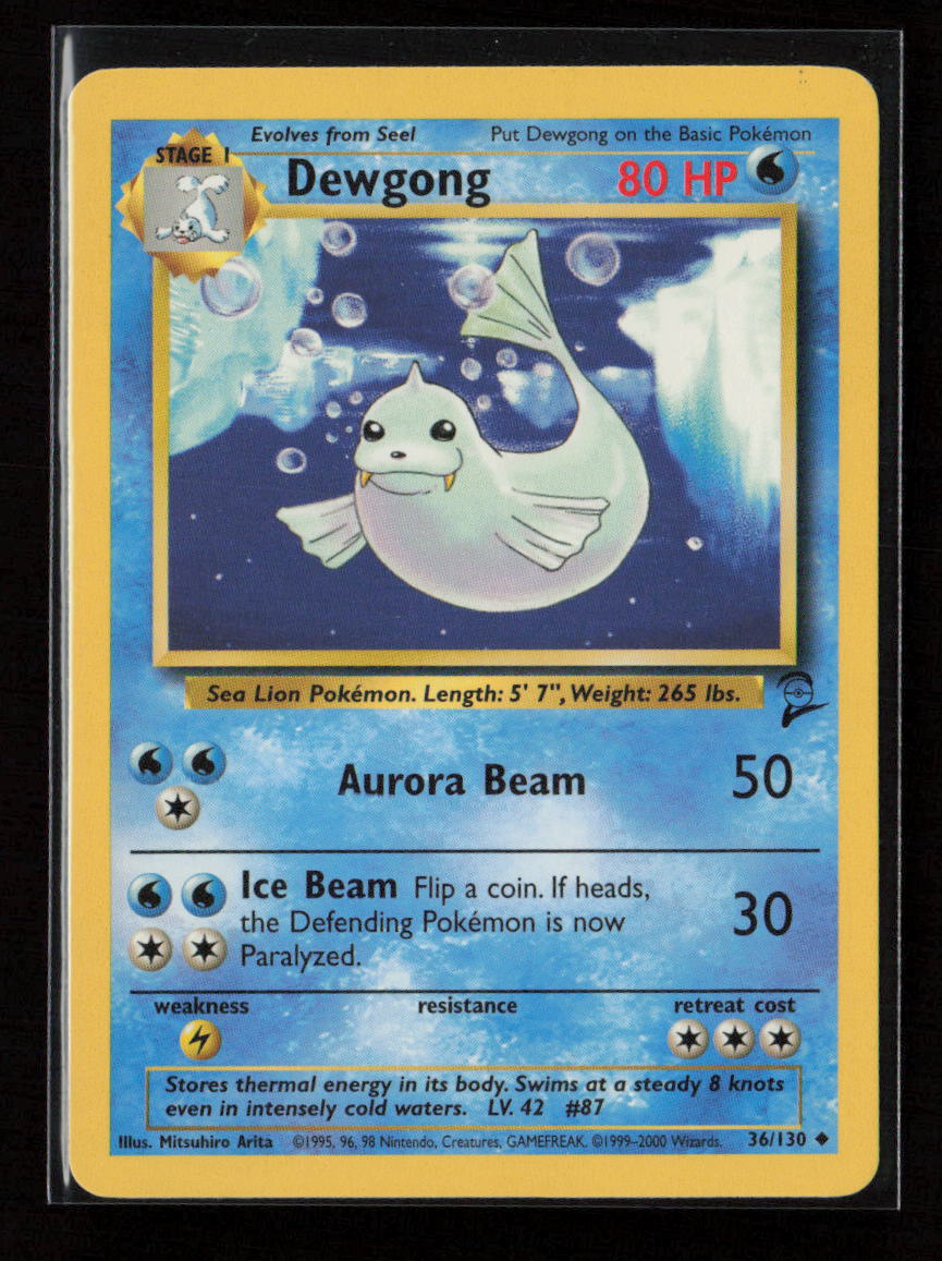 Dewgong Uncommon Base Set 2 036/130 LP