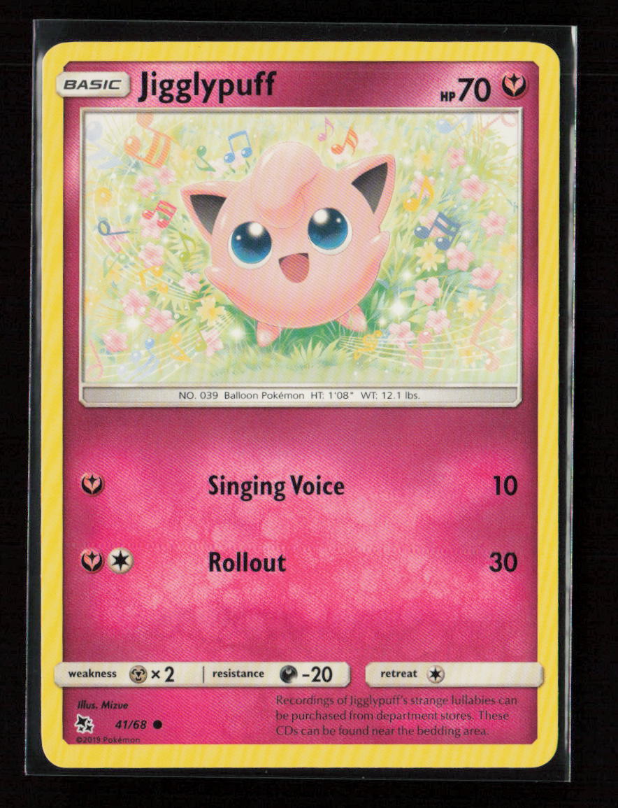 Jigglypuff Common Hidden Fates 41/68 LP
