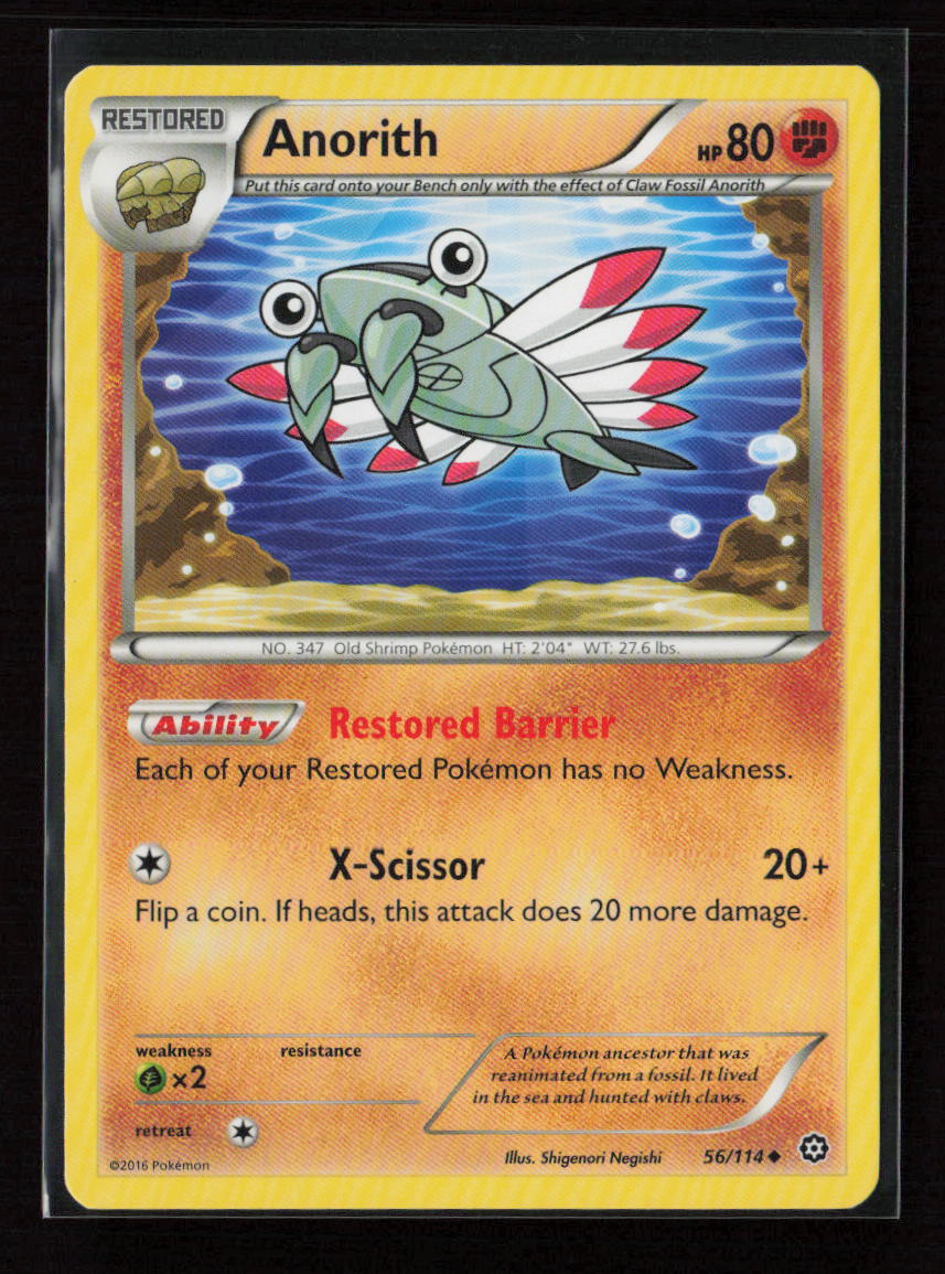 Anorith Uncommon XY - Steam Siege 56/114 LP