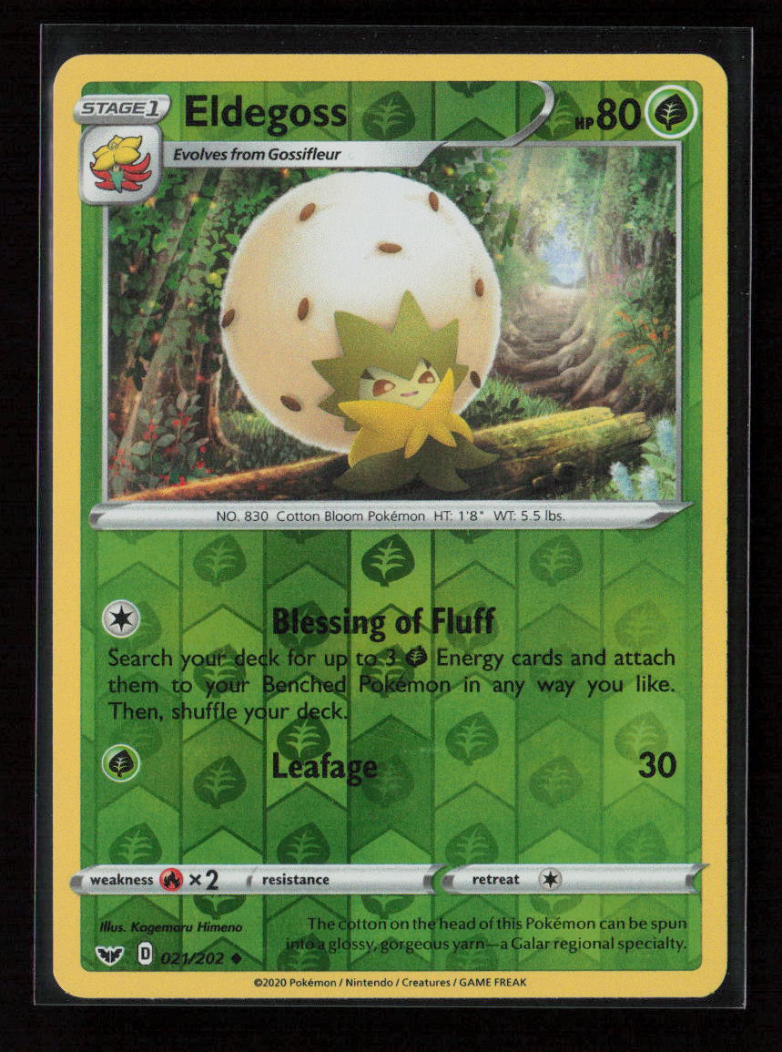 Eldegoss Uncommon SWSH01: Sword & Shield Base Set 021/202 NM