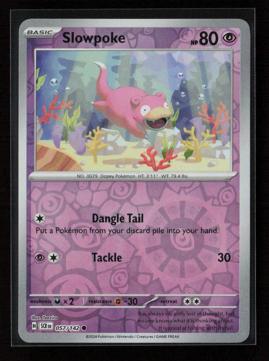 Slowpoke Common SV07: Stellar Crown 057/142 NM - Kang's Collectibles