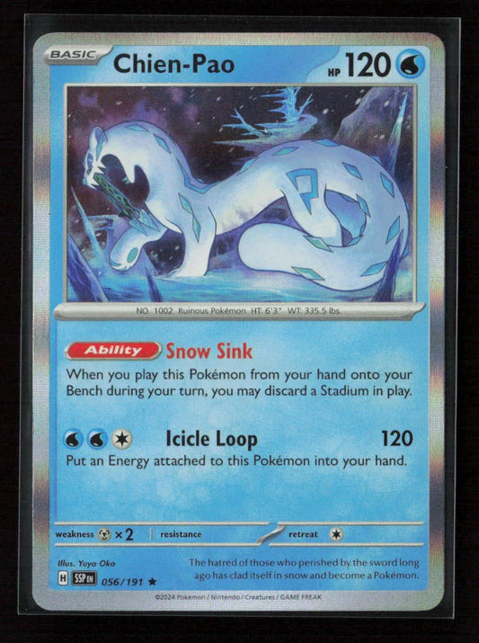 Chien-Pao Rare SV08: Surging Sparks 056/191 NM - Kang's Collectibles