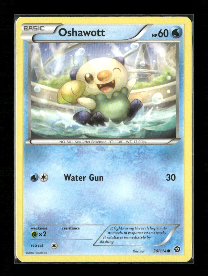 Oshawott Common XY - Steam Siege 30/114 LP - Kang's Collectibles
