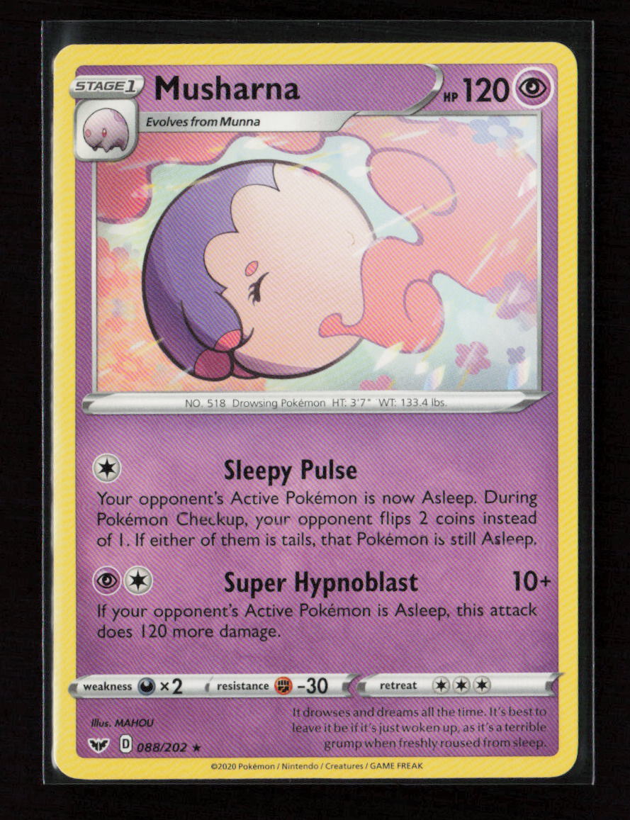 Musharna Rare SWSH01: Sword & Shield Base Set 088/202 LP
