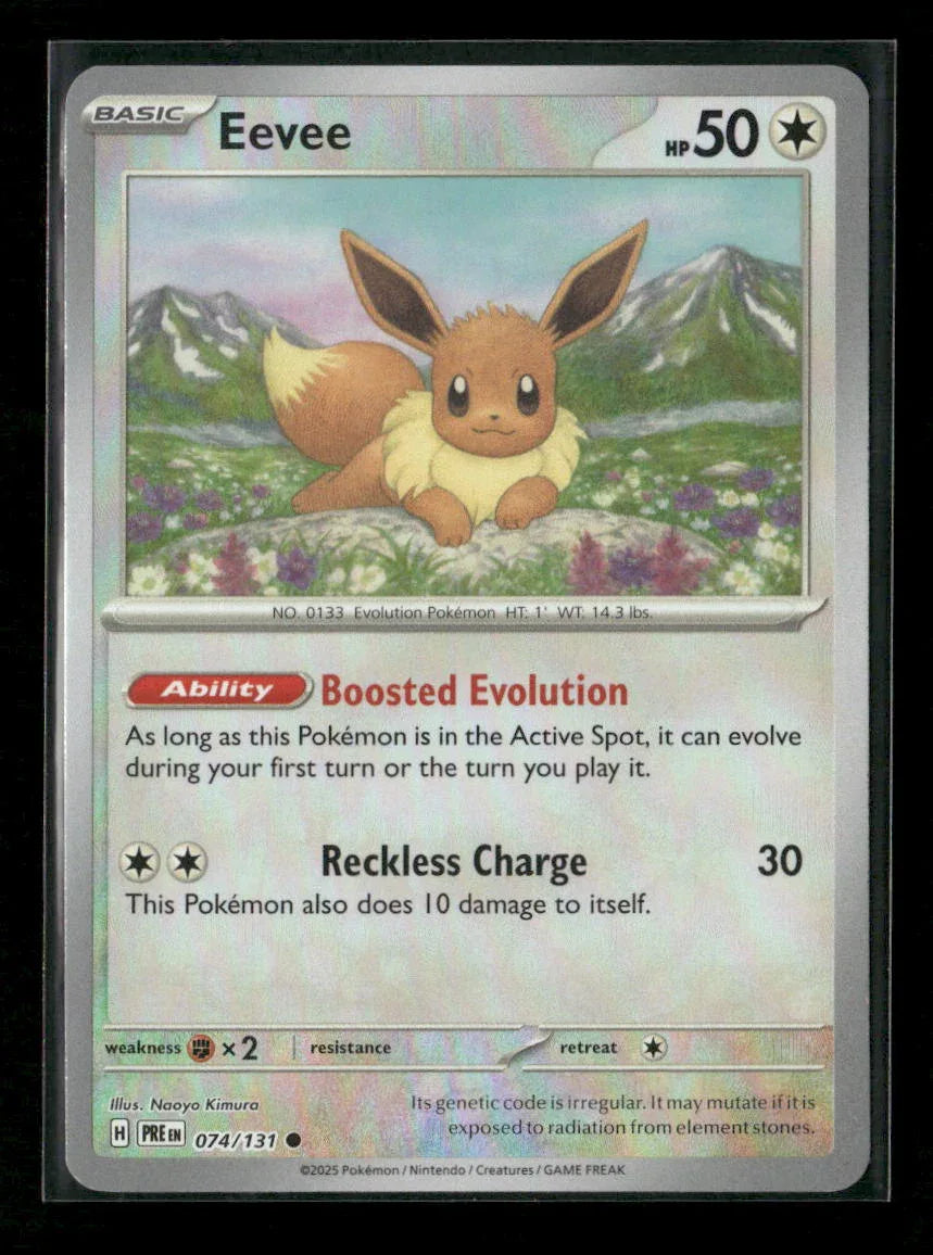 Eevee (Poke Ball Pattern) Common SV: Prismatic Evolutions 074/131 NM - Kang's Collectibles