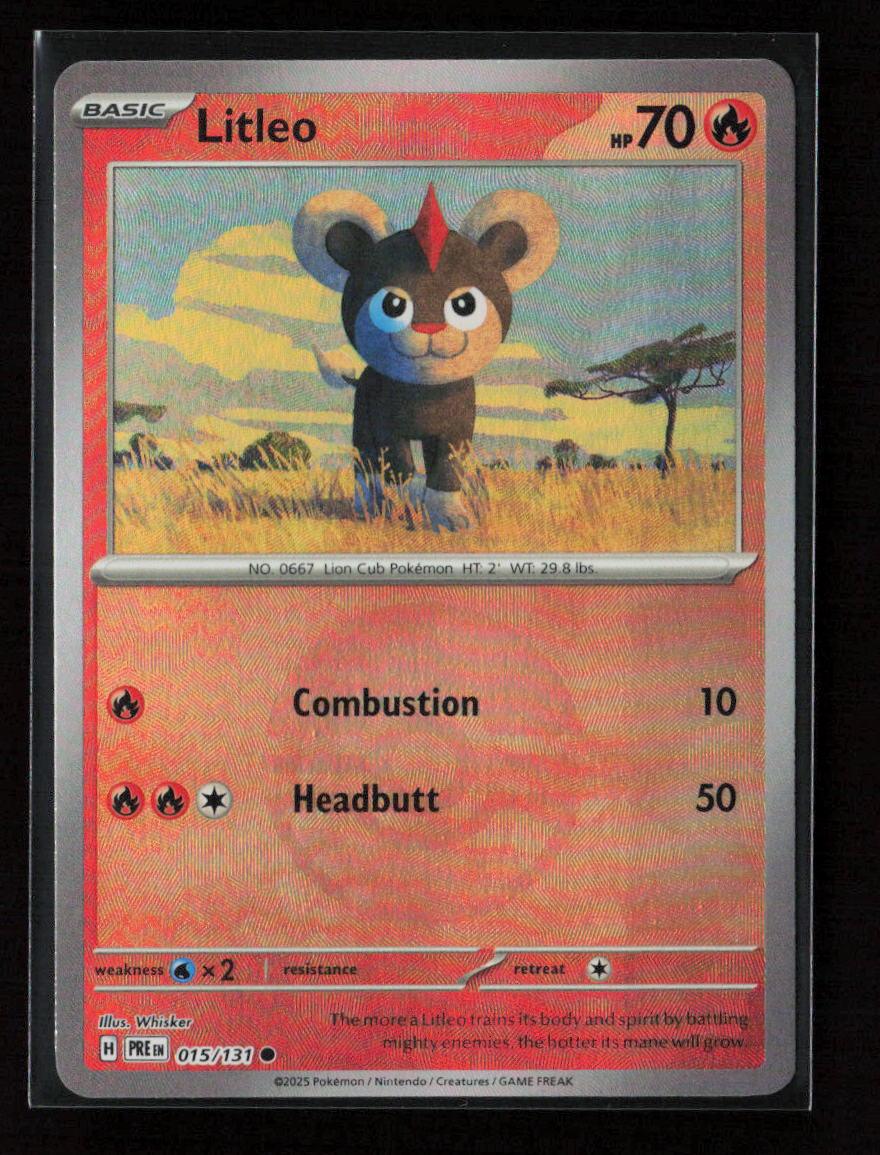 Litleo (Poke Ball Pattern) Common SV: Prismatic Evolutions 015/131 NM - Kang's Collectibles