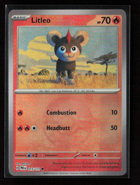 Litleo (Poke Ball Pattern) Common SV: Prismatic Evolutions 015/131 NM - Kang's Collectibles
