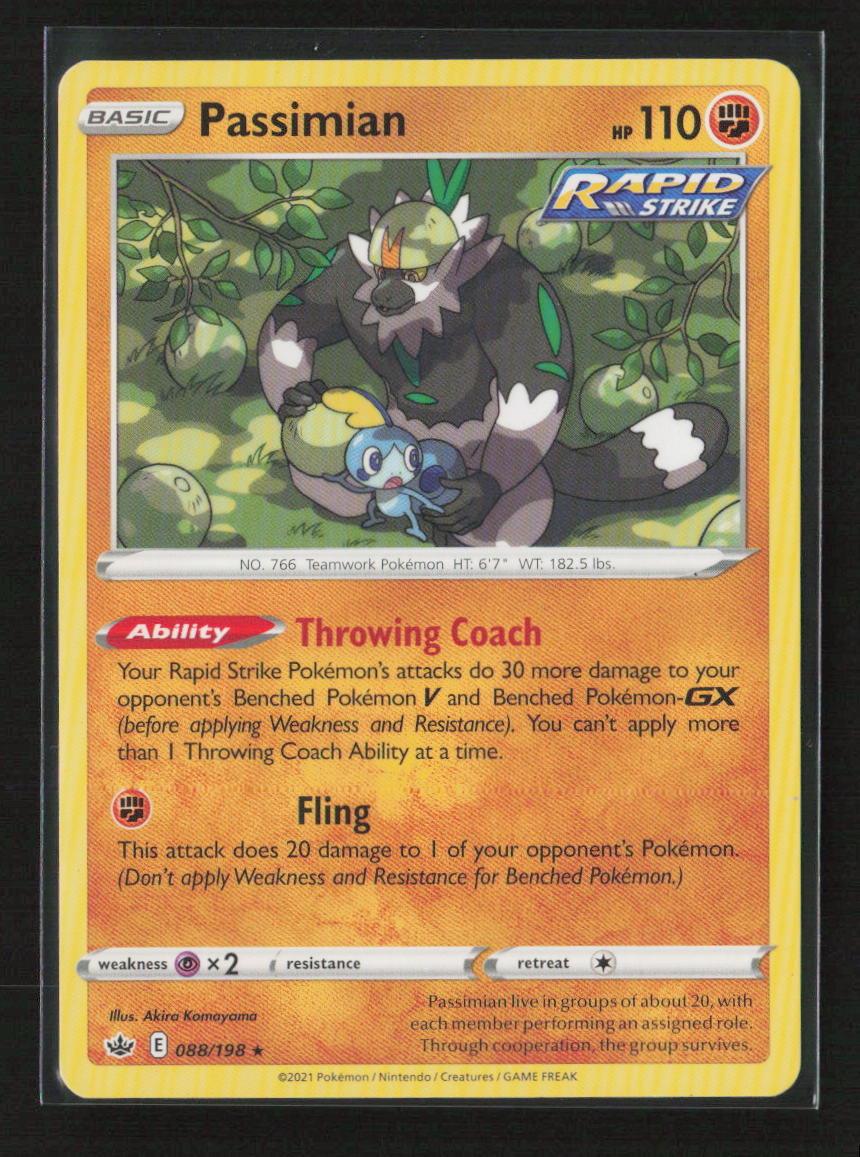 Passimian Rare SWSH06: Chilling Reign 088/198 LP