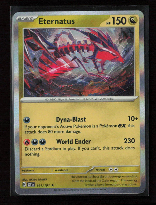 Eternatus Rare SV08: Surging Sparks 141/191 NM - Kang's Collectibles