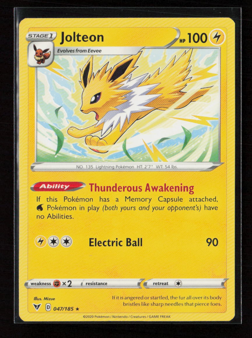 Jolteon Rare SWSH04: Vivid Voltage 047/185 LP