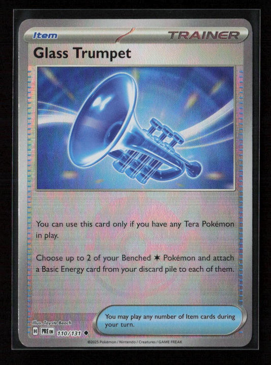 Glass Trumpet (Poke Ball Pattern) Uncommon SV: Prismatic Evolutions 110/131 NM - Kang's Collectibles