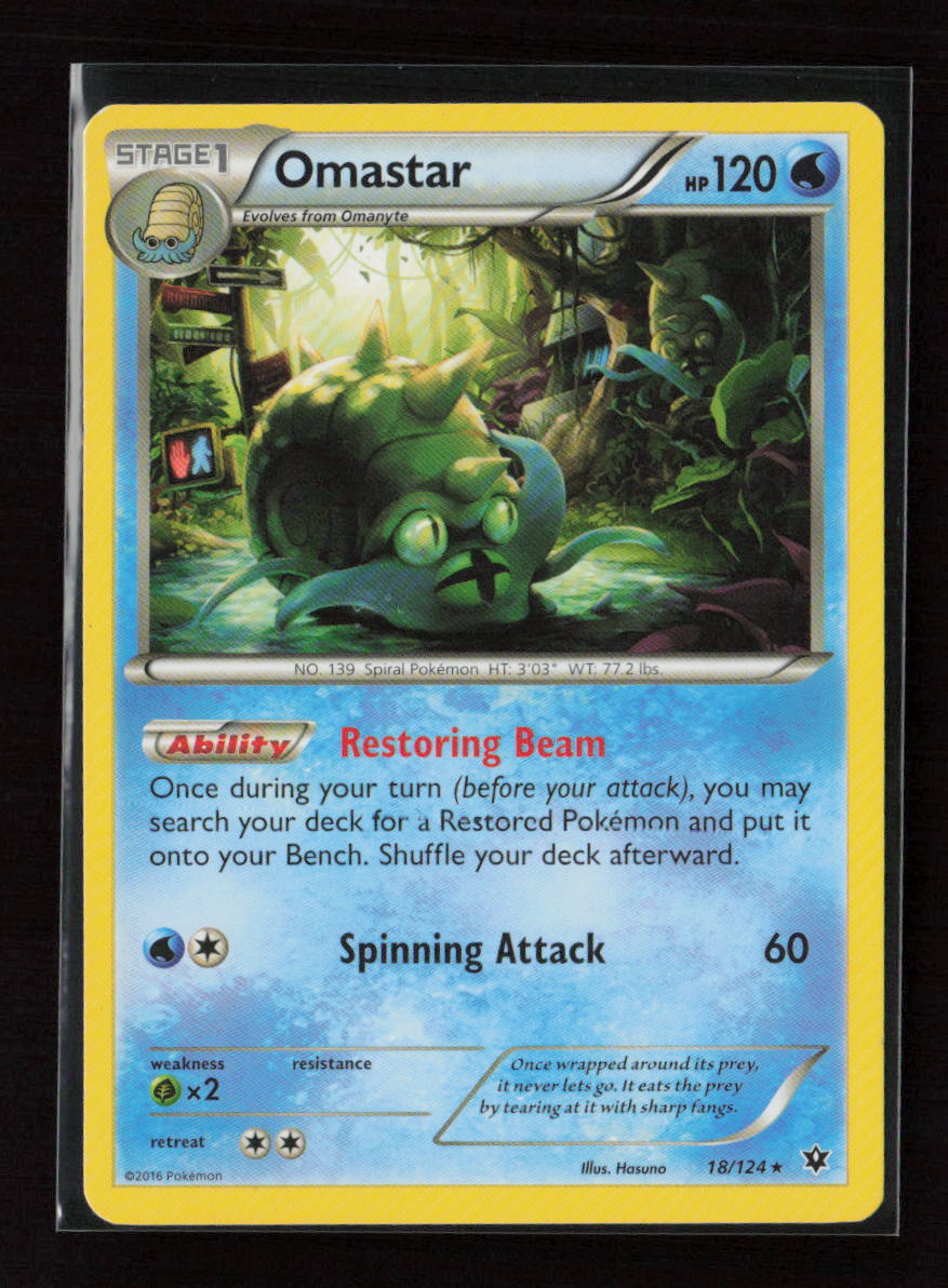 Omastar Rare XY - Fates Collide 18/124 LP