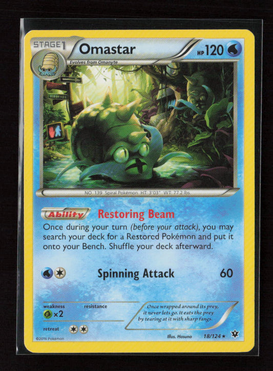Omastar Rare XY - Fates Collide 18/124 LP