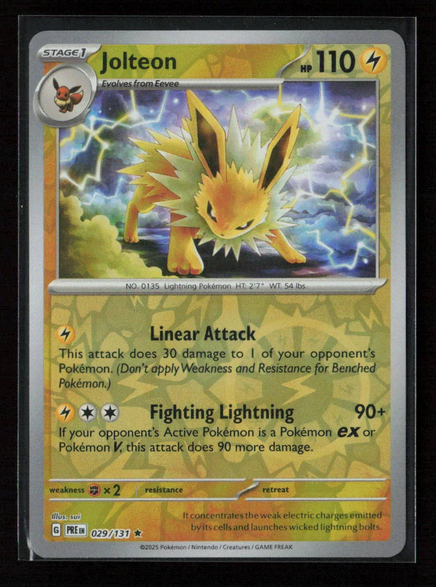 Jolteon Rare SV: Prismatic Evolutions 029/131 NM - Kang's Collectibles
