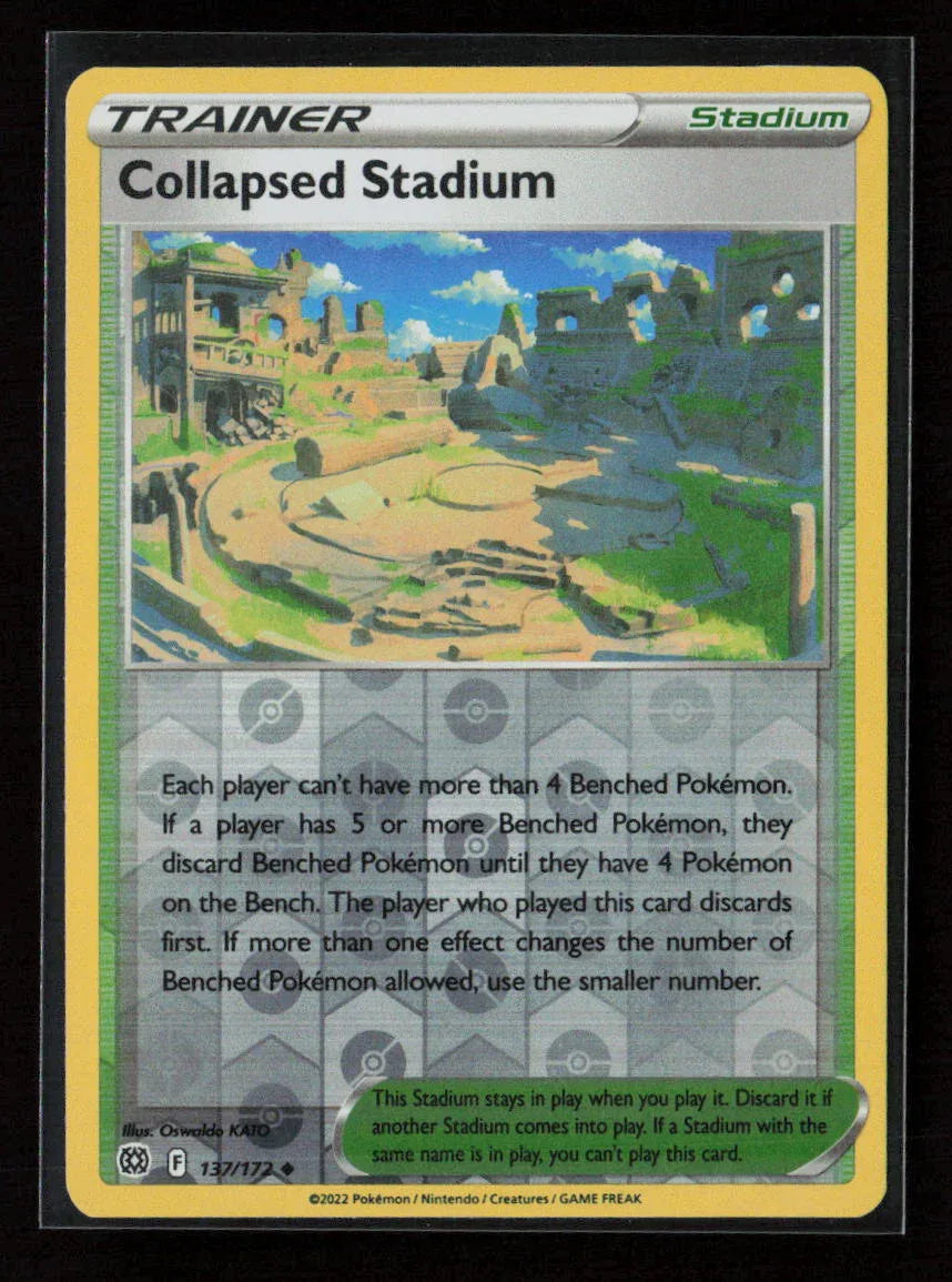 Collapsed Stadium Uncommon SWSH09: Brilliant Stars 137/172 LP - Kang's Collectibles