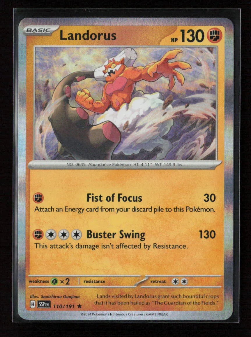 Landorus Rare SV08: Surging Sparks 110/191 NM - Kang's Collectibles