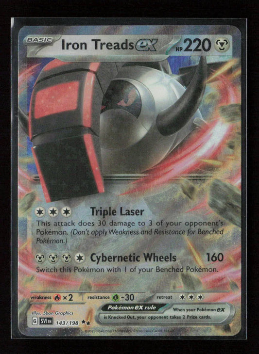 Iron Treads ex Double Rare SV01: Scarlet & Violet Base Set 143/198 NM - Kang's Collectibles