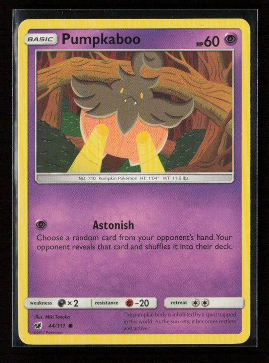 Pumpkaboo Common SM - Crimson Invasion 44/111 NM - Kang's Collectibles