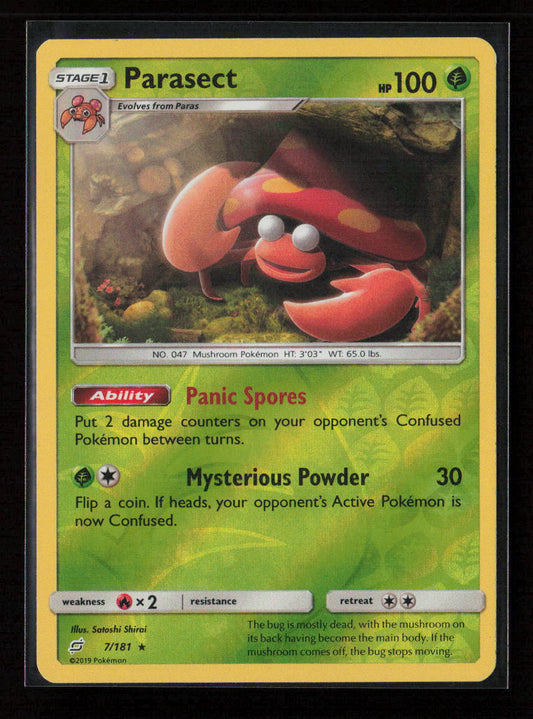 Parasect Rare SM - Team Up 7/181 LP