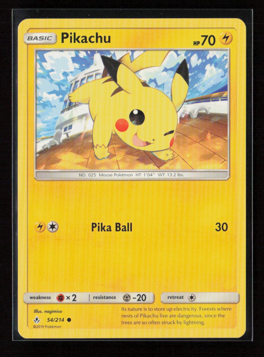 Pikachu Common SM - Unbroken Bonds 54/214 LP