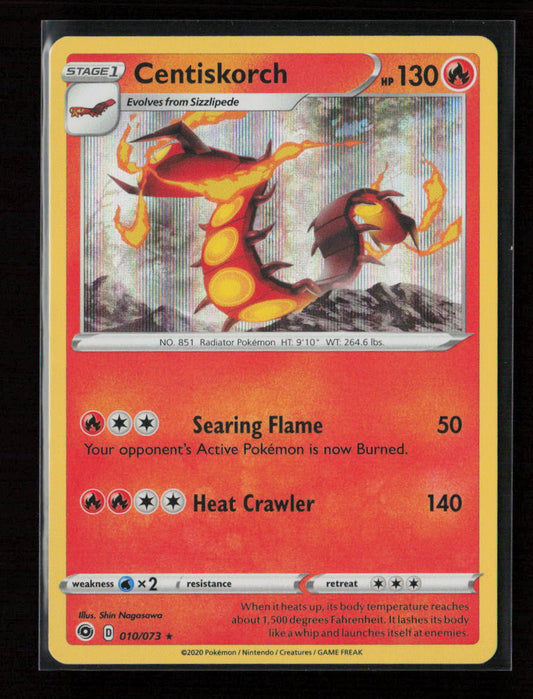Centiskorch Holo Rare Champion's Path 10/73 NM