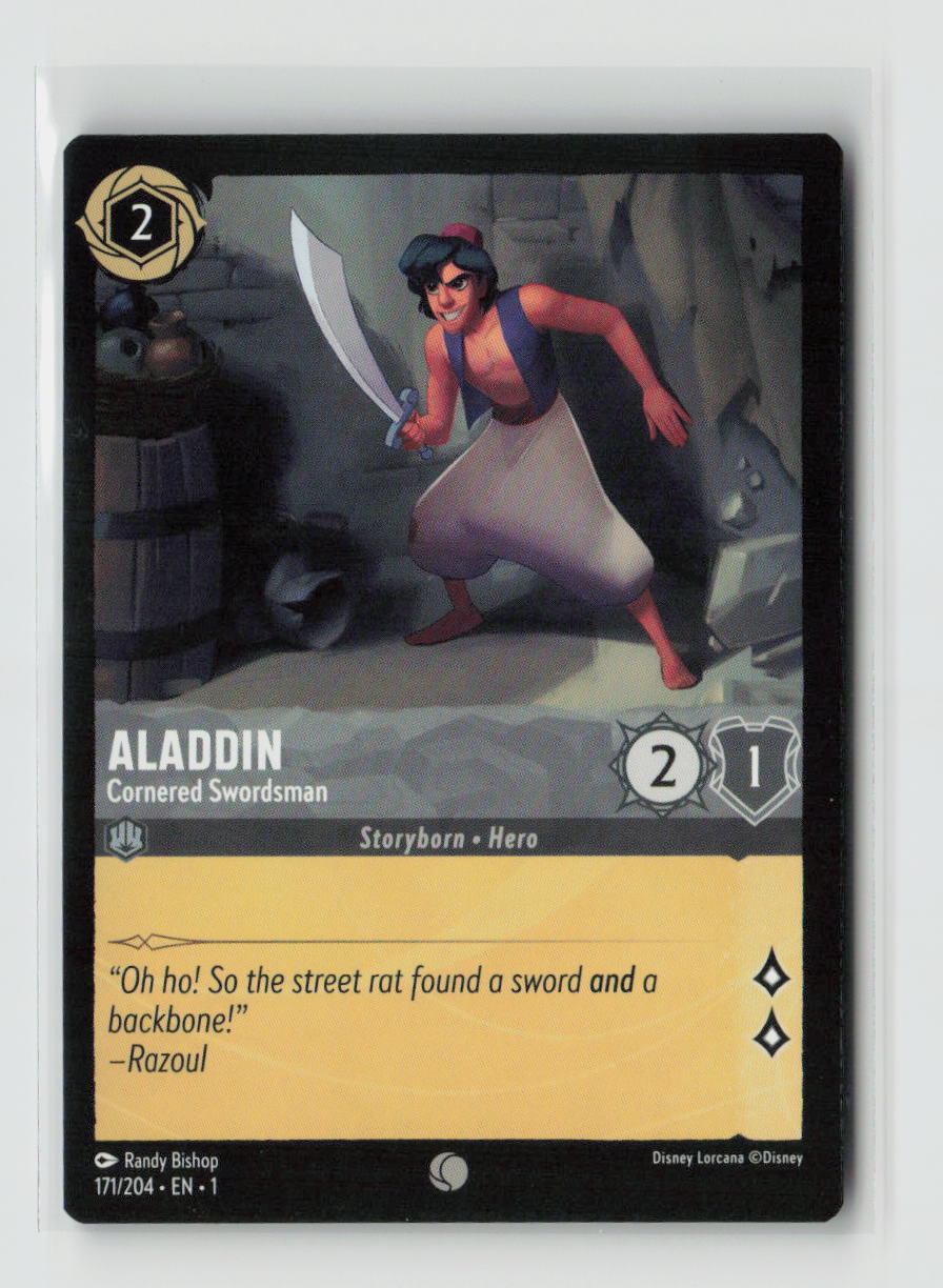 Aladdin - Cornered Swordsman Common The First Chapter 171/204 NM