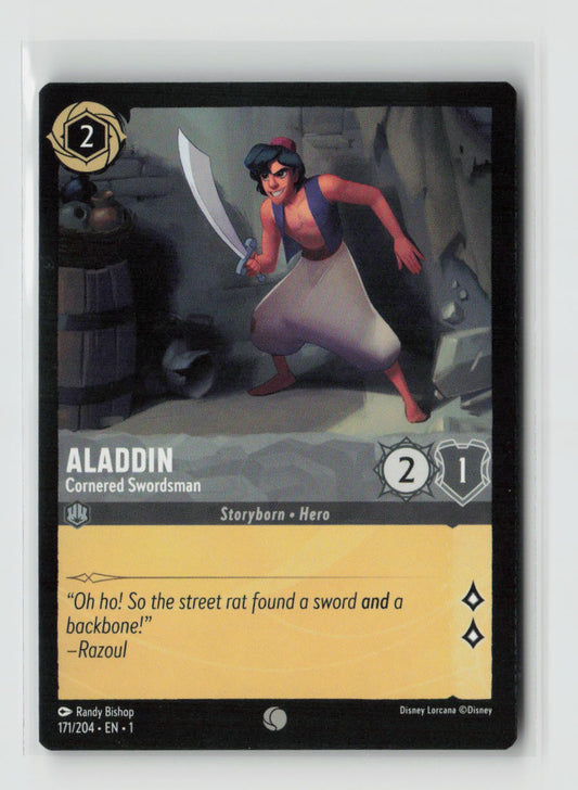 Aladdin - Cornered Swordsman Common The First Chapter 171/204 NM