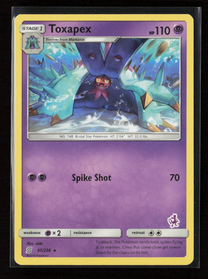 Toxapex -  (Mewtwo Stamped) Promo Battle Academy 097/236 LP