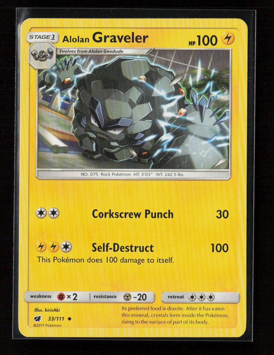 Alolan Graveler Uncommon SM - Crimson Invasion 33/111 LP