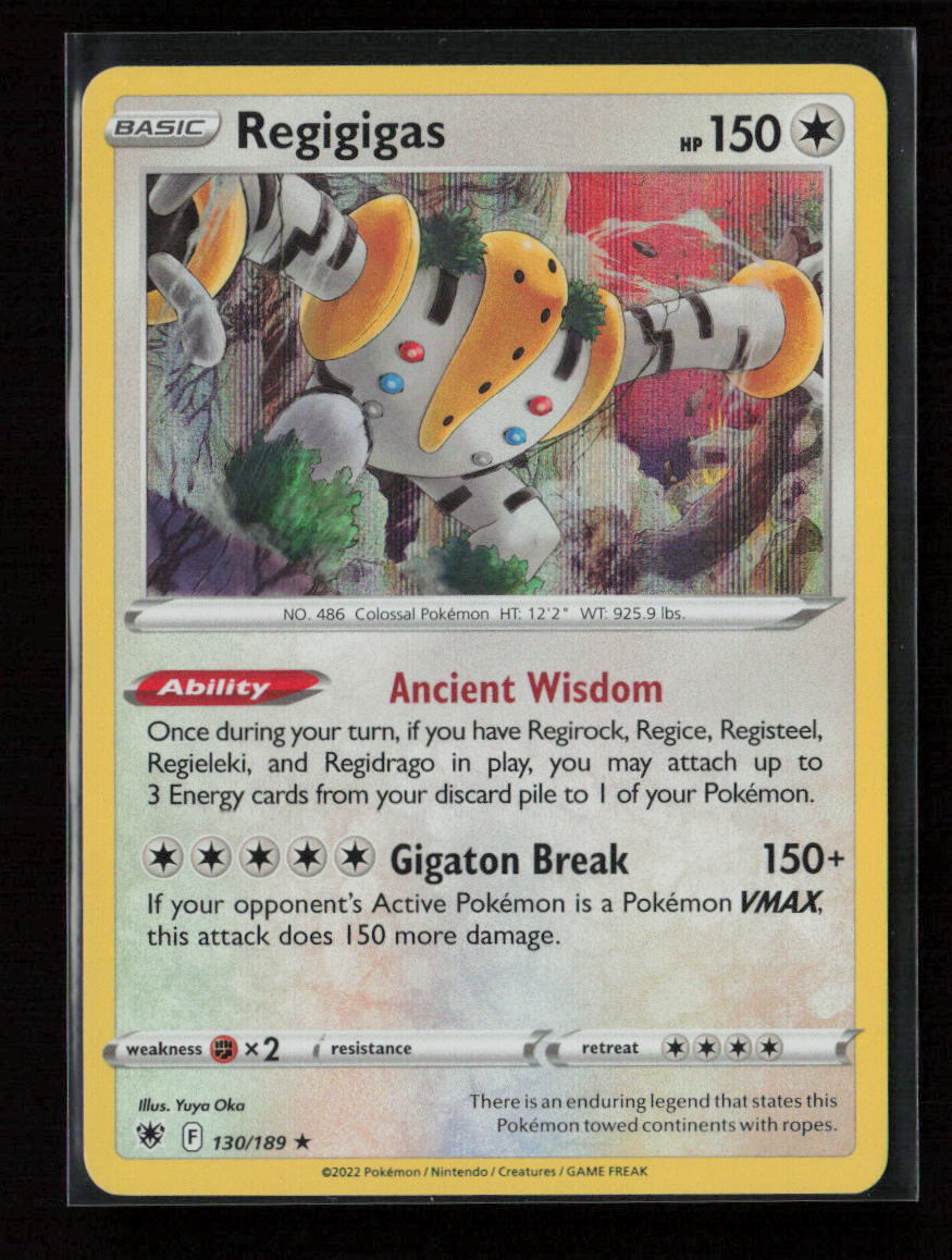Regigigas Holo Rare SWSH10: Astral Radiance 130/189 NM