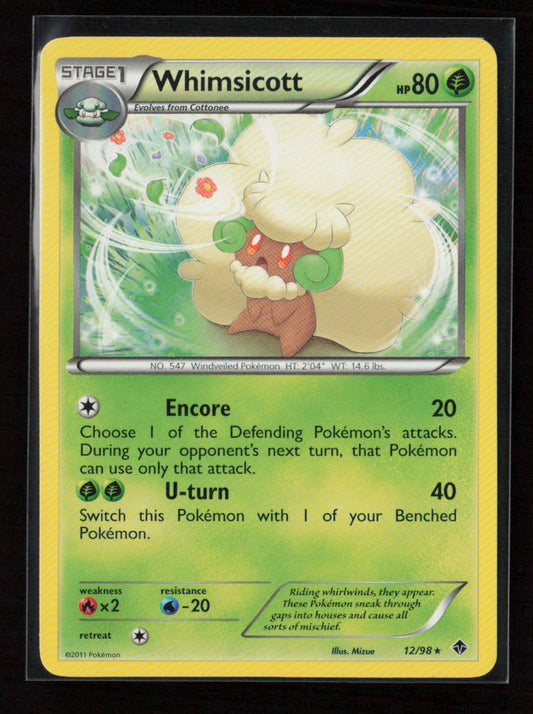Whimsicott (12) Rare Emerging Powers 12/98 LP