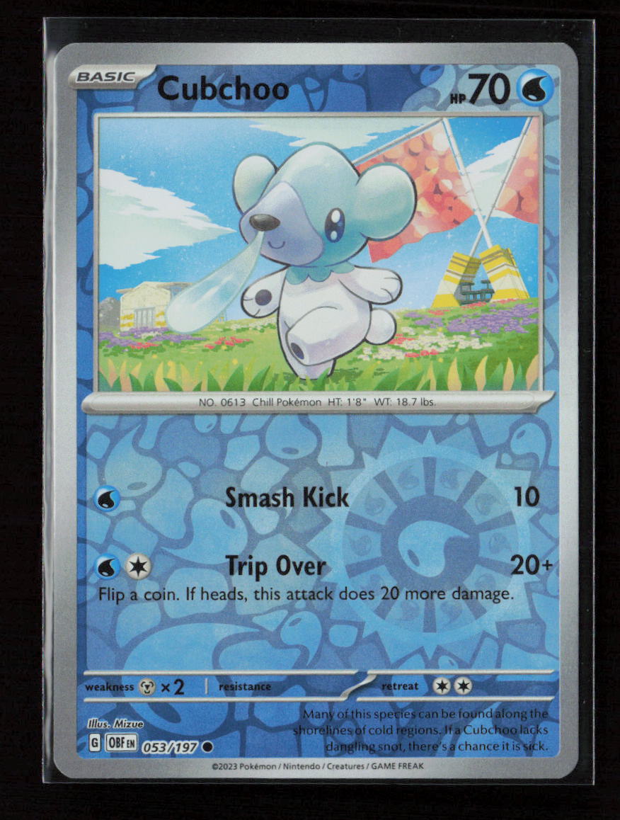 Cubchoo Common SV03: Obsidian Flames 053/197 NM