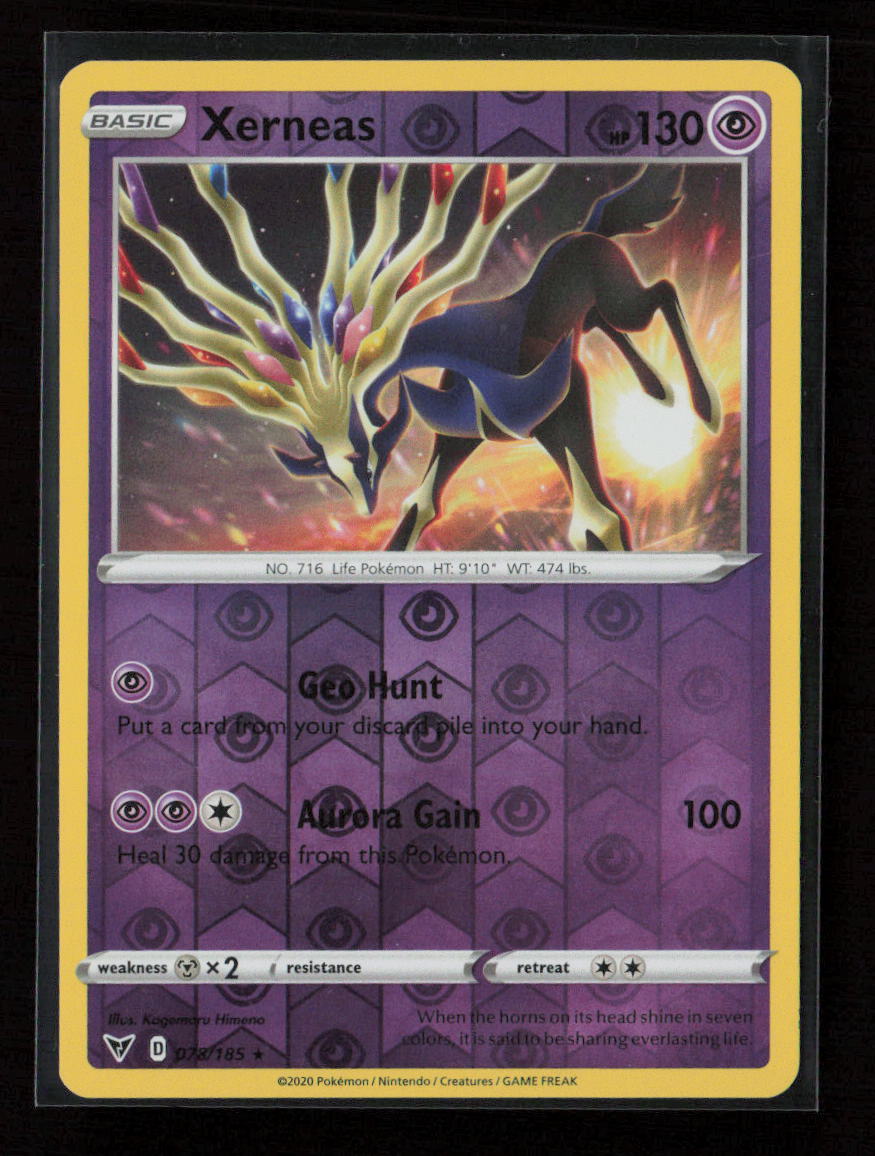 Xerneas Holo Rare SWSH04: Vivid Voltage 078/185 LP