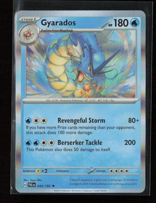 Gyarados Rare SV02: Paldea Evolved 043/193 NM - Kang's Collectibles