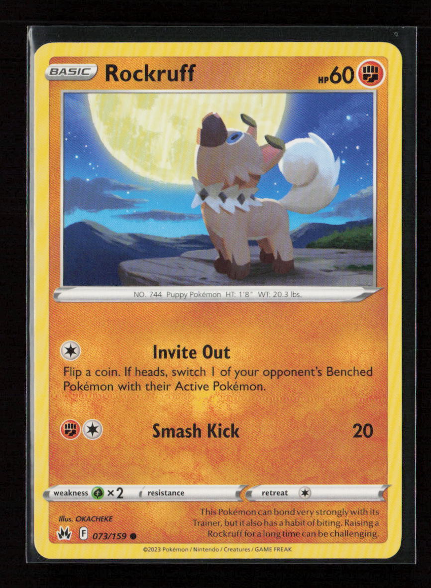 Rockruff Common Crown Zenith 073/159 LP