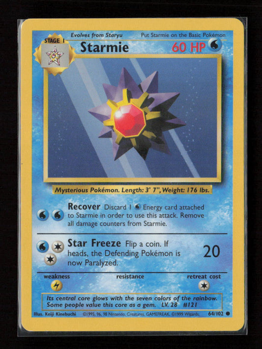 Starmie Common Base Set 064/102 LP