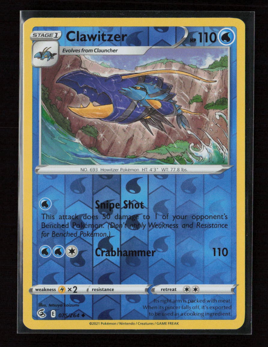 Clawitzer Uncommon SWSH08: Fusion Strike 075/264 LP