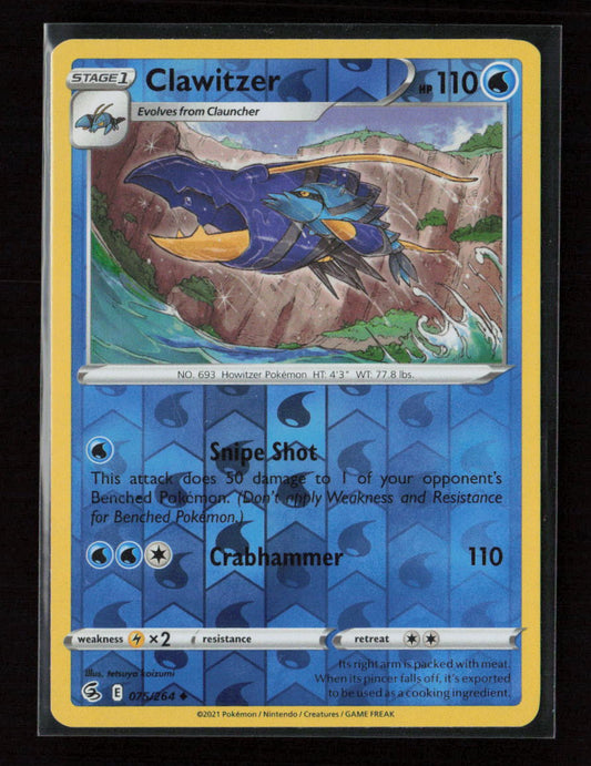 Clawitzer Uncommon SWSH08: Fusion Strike 075/264 LP