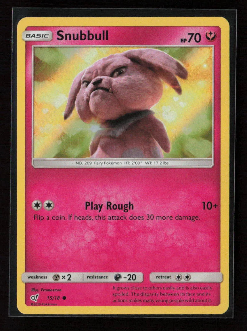 Snubbull (Holo Common) Common Detective Pikachu 15/18 NM - Kang's Collectibles
