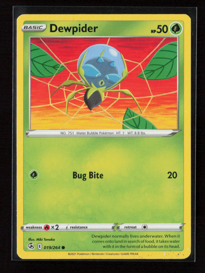 Dewpider Common SWSH08: Fusion Strike 019/264 LP