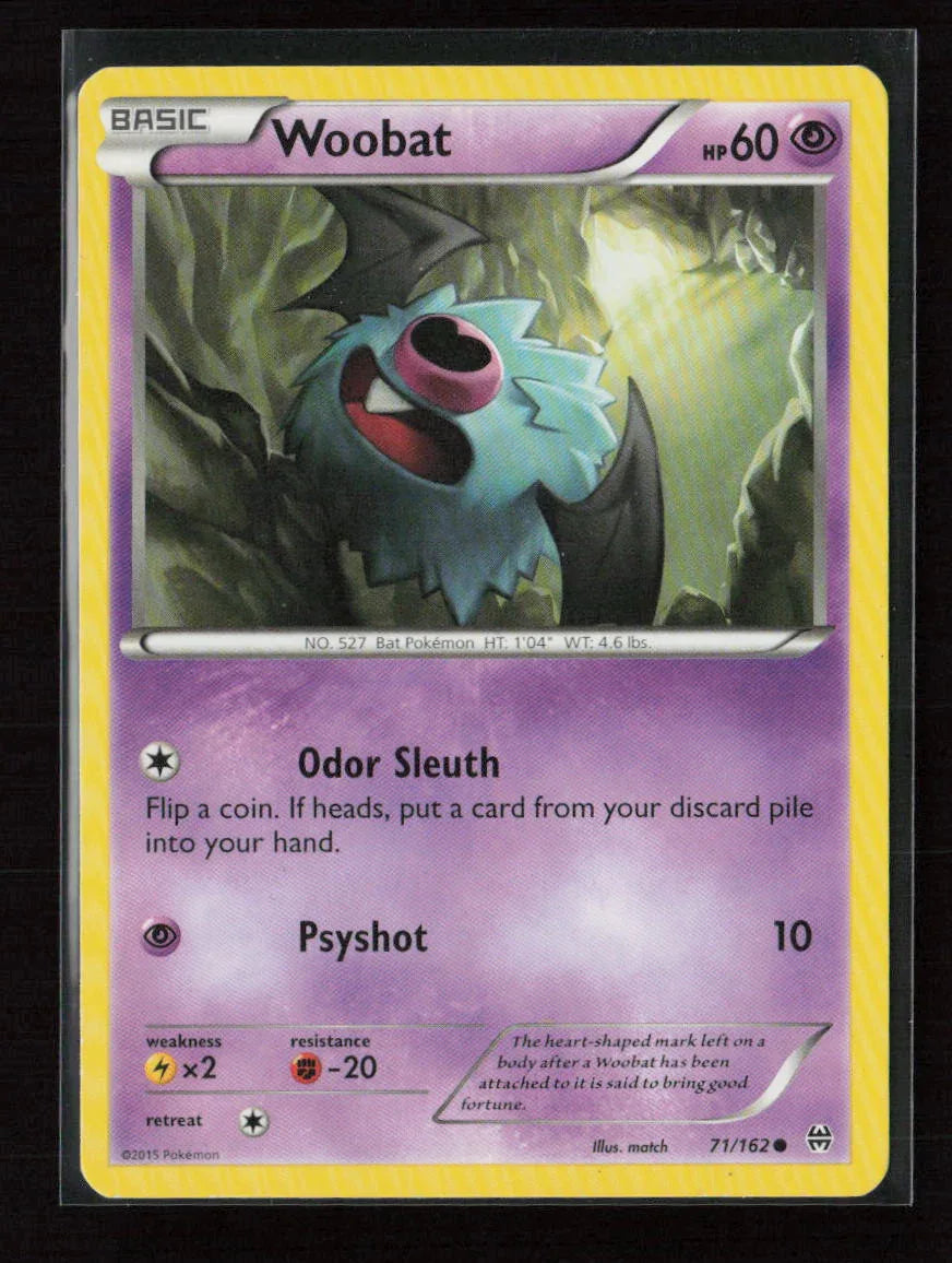 Woobat Common XY - BREAKthrough 71/162 LP - Kang's Collectibles